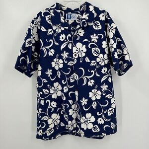 RJC Mens Vintage Hawaiian Shirt Size 2XL Floral Hibiscus Resort Vacation‎ Cruise